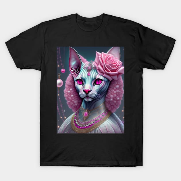 Victorian Goddess Sphynx T-Shirt by Enchanted Reverie